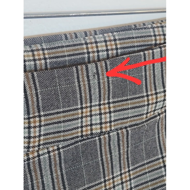 Jules & Leopold Gray Plaid Pull On Ankle Pants Size Medium