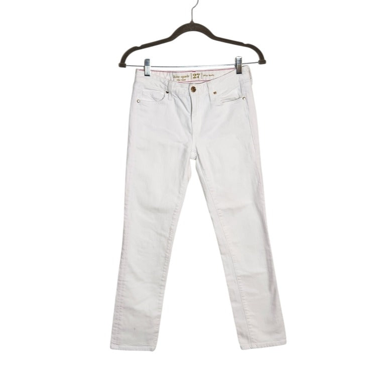 Kate Spade White Play Hooky Ankle Jeans Size 27