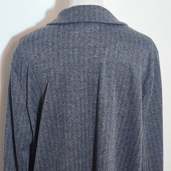 Melloday Women's Gray Open Knit Jacket Size XL