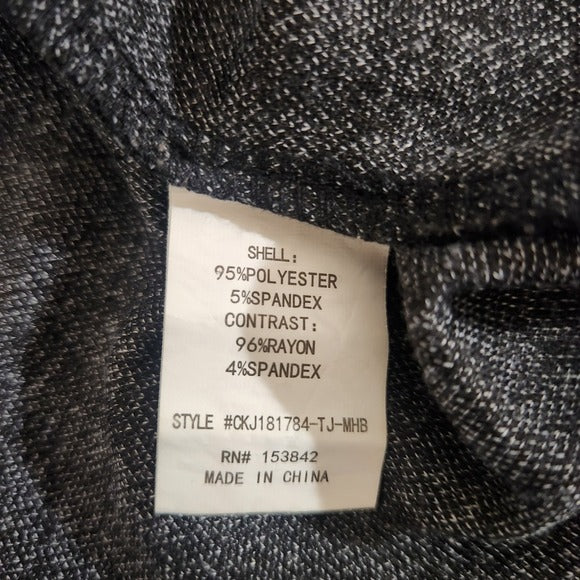 Melloday Women's Gray Open Knit Jacket Size XL