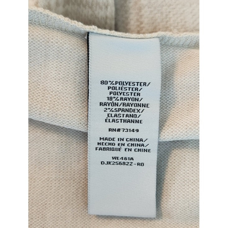 Dictionary Taupe and Cream Plaid Soft Knit Blazer Size Medium NWT
