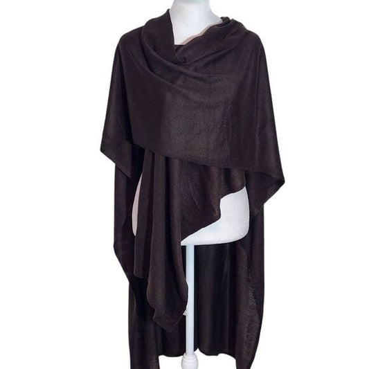 White Stag Brown Wrap One Size Cozy Brown Wrap Scarf New
