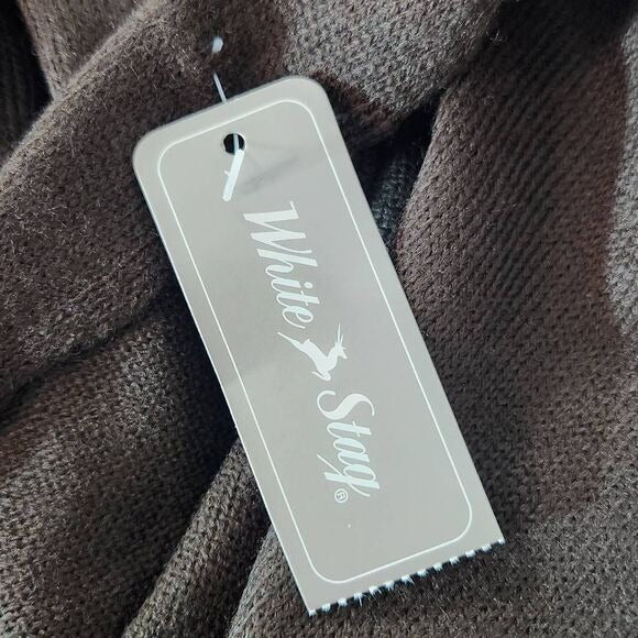 White Stag Brown Wrap One Size Cozy Brown Wrap Scarf New