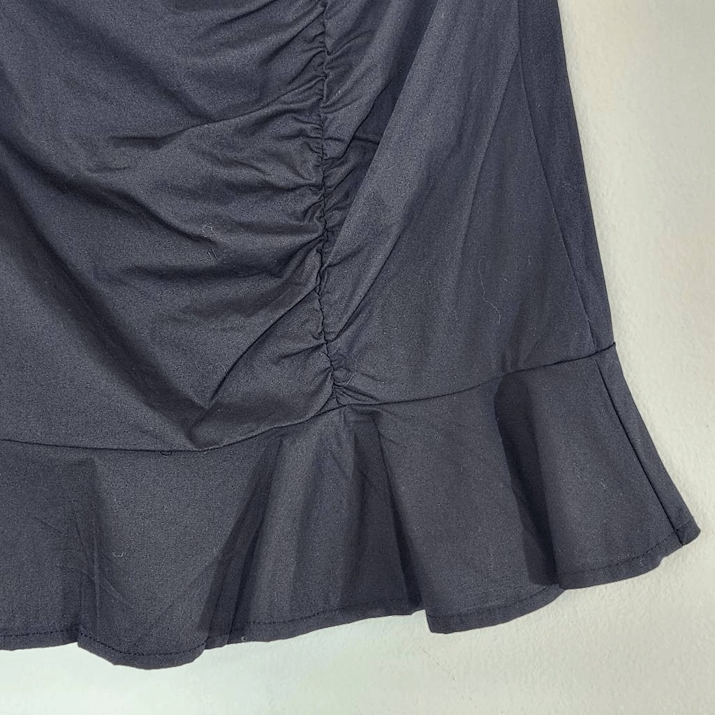 HYFVE Black Flirty Ruffle Skirt NWT Size Small Black Ruffle Mini Skirt