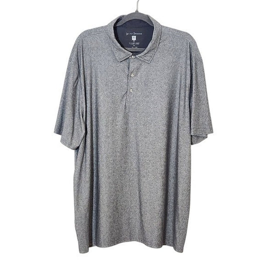 Hickey Freeman Gray Performance Golf Polo Shirt Size XXL Men's Gray Polo