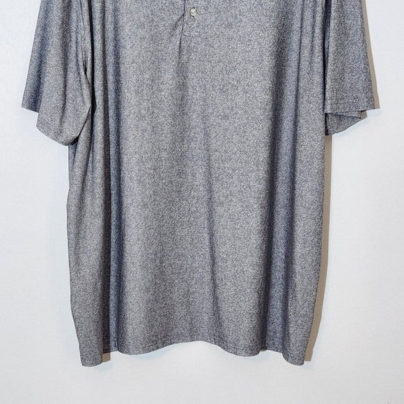 Hickey Freeman Gray Performance Golf Polo Shirt Size XXL Men's Gray Polo