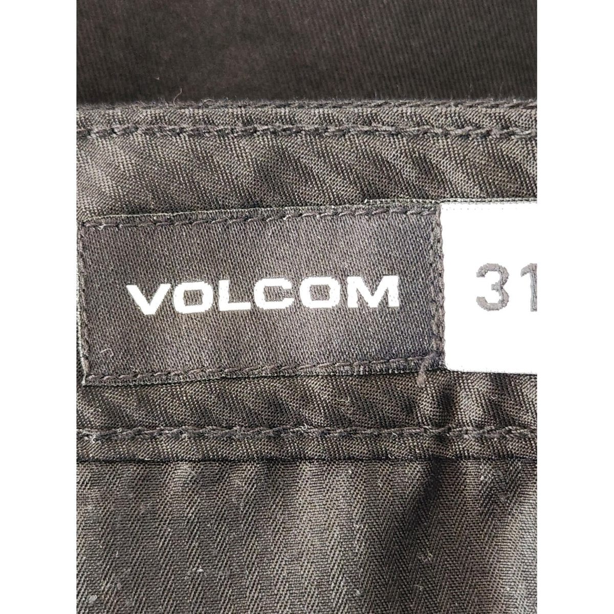 Volcom Mens Black Flat Front Casual Shorts Size 31
