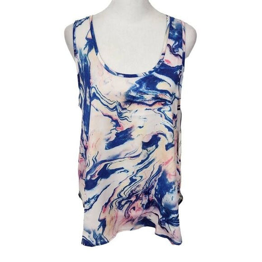 Van Winkle & Co. Tank Top Size Small Tie-Dye Tank Colorful Tank Top New