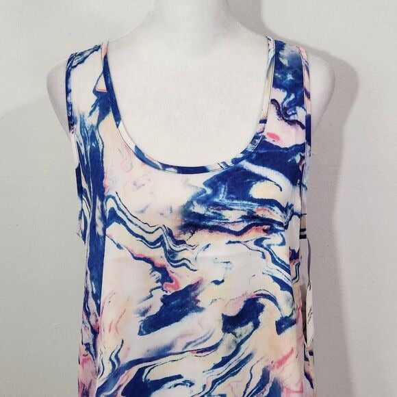 Van Winkle & Co. Tank Top Size Small Tie-Dye Tank Colorful Tank Top New