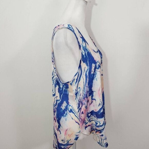 Van Winkle & Co. Tank Top Size Small Tie-Dye Tank Colorful Tank Top New
