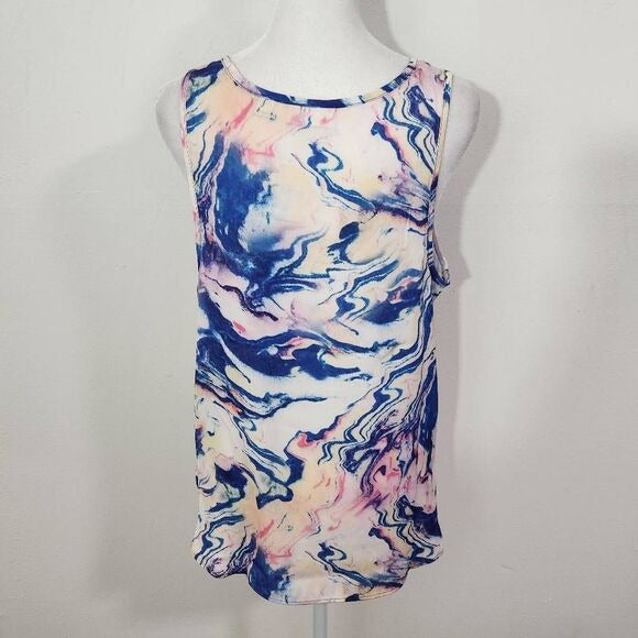 Van Winkle & Co. Tank Top Size Small Tie-Dye Tank Colorful Tank Top New