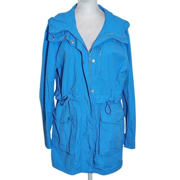 J. Crew Perfect Lightweight Jacket in Blue Size XS J. Crew Blue Rain Jacket