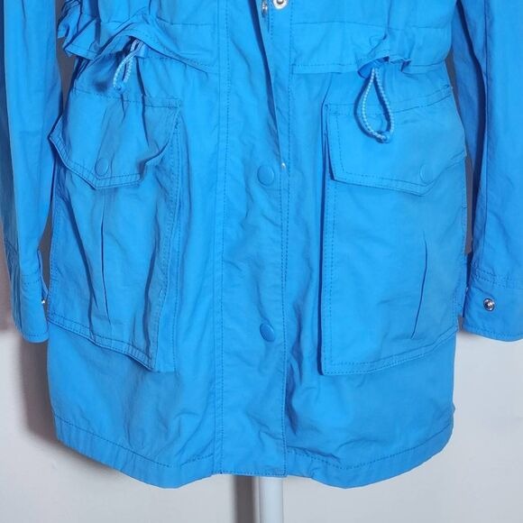 J. Crew Perfect Lightweight Jacket in Blue Size XS J. Crew Blue Rain Jacket