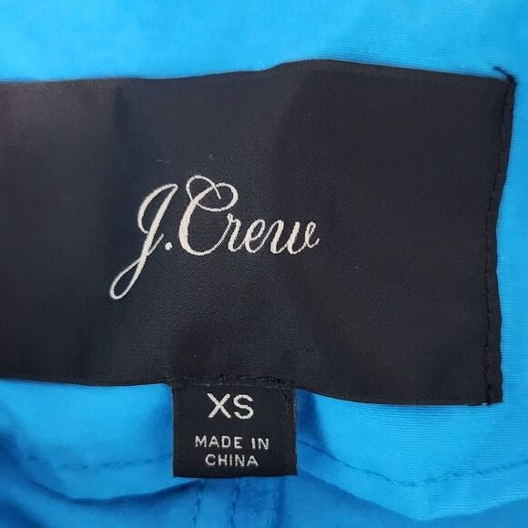 J. Crew Perfect Lightweight Jacket in Blue Size XS J. Crew Blue Rain Jacket