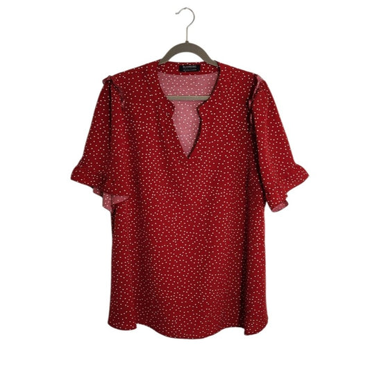 BloomChic Red Polka Dot Blouse Size 18/20