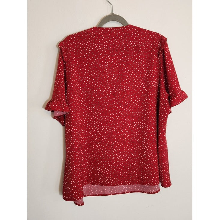 BloomChic Red Polka Dot Blouse Size 18/20