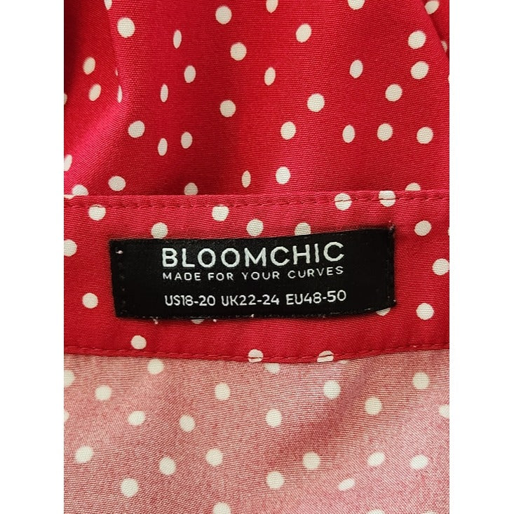BloomChic Red Polka Dot Blouse Size 18/20