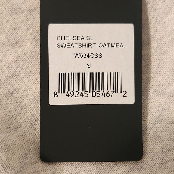 Wear It To Heart Oatmeal Chelsea Sleeveless Sweatshirt Size Small NWT