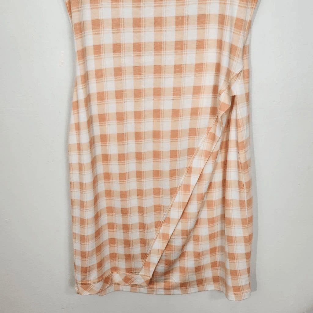 41Hawthorn Plaid T-Shirt Dress Size Small NWT Plaid Sheath Knit Dress