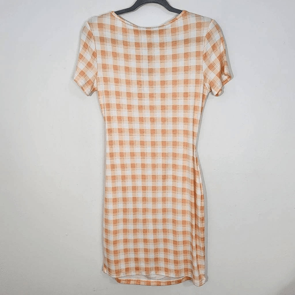 41Hawthorn Plaid T-Shirt Dress Size Small NWT Plaid Sheath Knit Dress