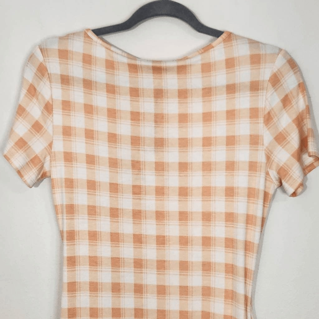 41Hawthorn Plaid T-Shirt Dress Size Small NWT Plaid Sheath Knit Dress