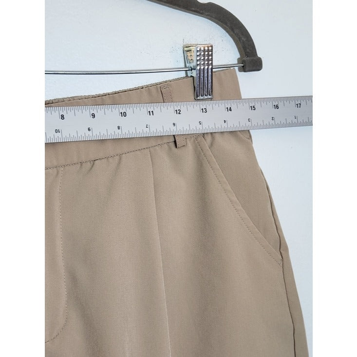 Baleaf Womens Khaki Athleisure Pleated Shorts Size Medium