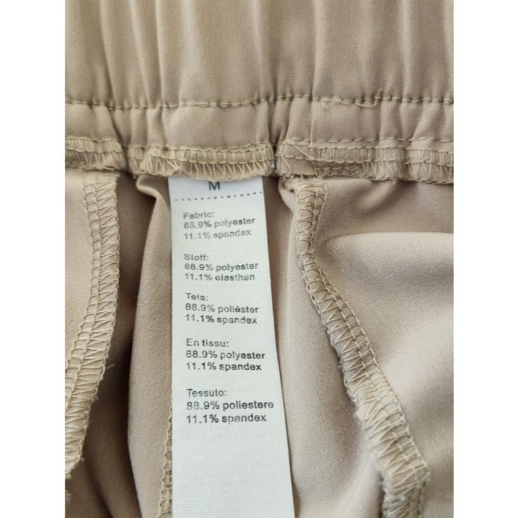 Baleaf Womens Khaki Athleisure Pleated Shorts Size Medium