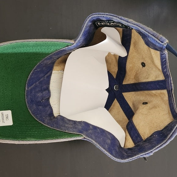 Legacy Blue Denim Cap with American Flag Patch NWT United We Stand Hat