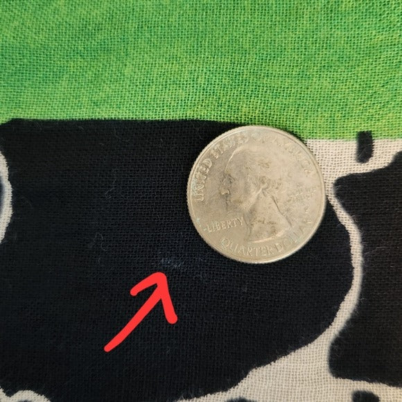 Banana Republic Navy and Green Floral Print Scarf Size 42 X 42