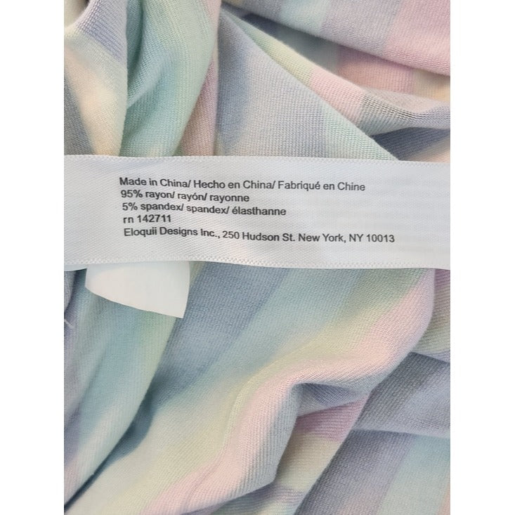Eloquii Rainbow Stripe Dress Size 14