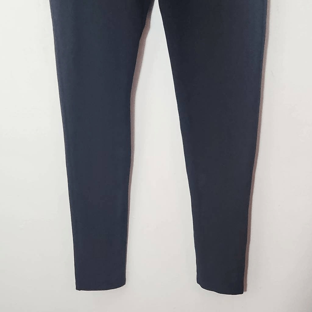 Venezia Milano Black Cropped Leggings Size Small Black Capri Leggings