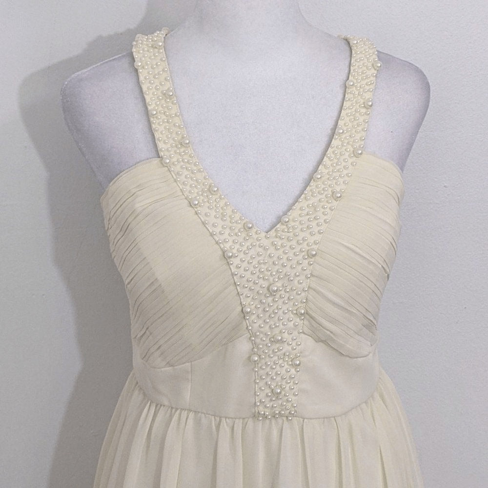 Minuet Ivory Homecoming Dress NWT Size Small Cream Formal Mini Dress