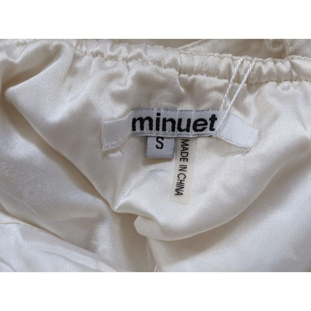 Minuet Ivory Homecoming Dress NWT Size Small Cream Formal Mini Dress