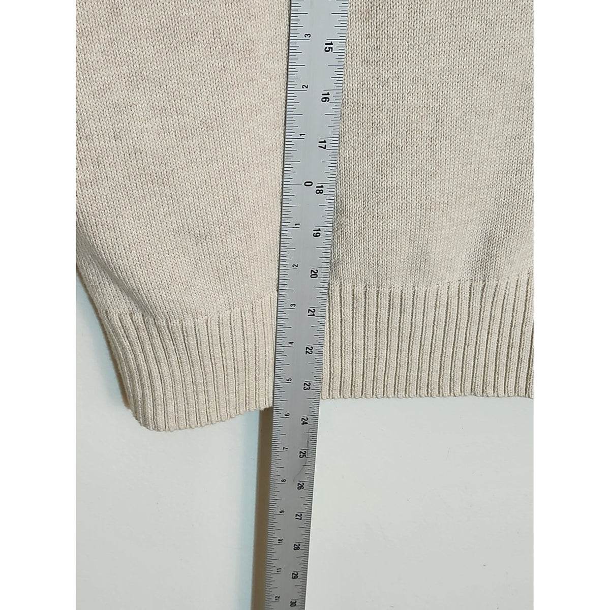 Universal Thread Cream Knit Polo Sweater Boxy Cropped Fit Size XXL