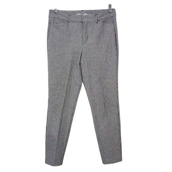 Old Navy Black and White Check Ankle Pants Size 8 Black Check Pixie Pants