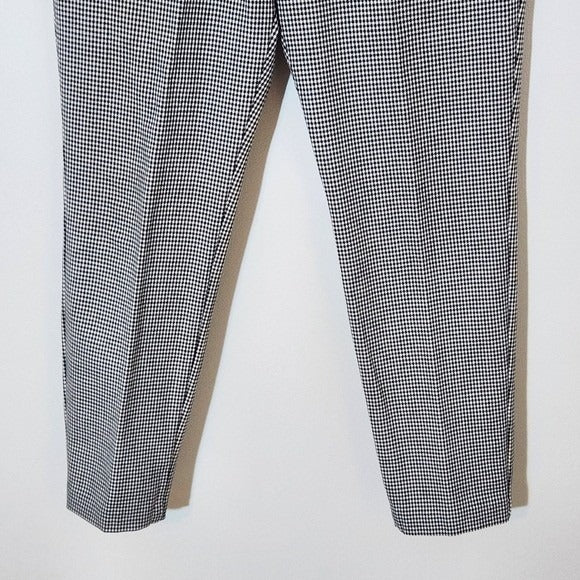 Old Navy Black and White Check Ankle Pants Size 8 Black Check Pixie Pants