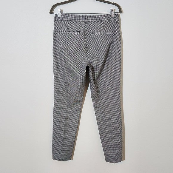 Old Navy Black and White Check Ankle Pants Size 8 Black Check Pixie Pants