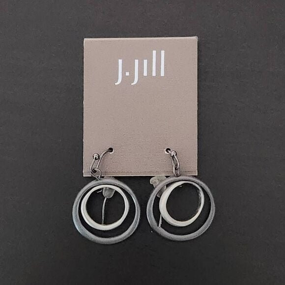 J. Jill Double Circle French Hook Earrings New