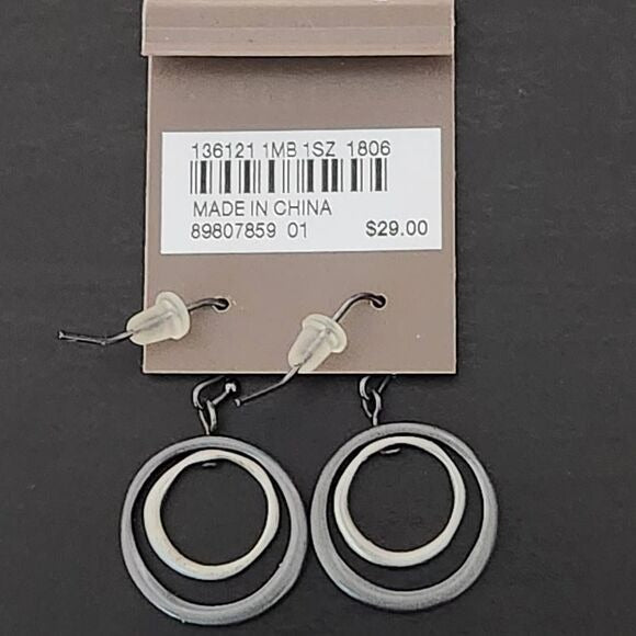 J. Jill Double Circle French Hook Earrings New