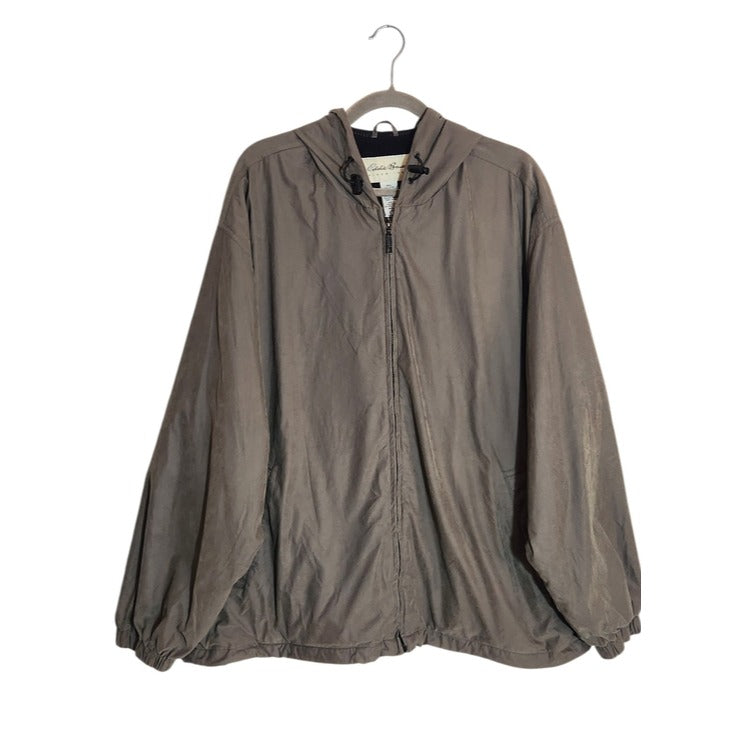 Eddie Bauer Fleece Lined Hooded Jacket Size XL