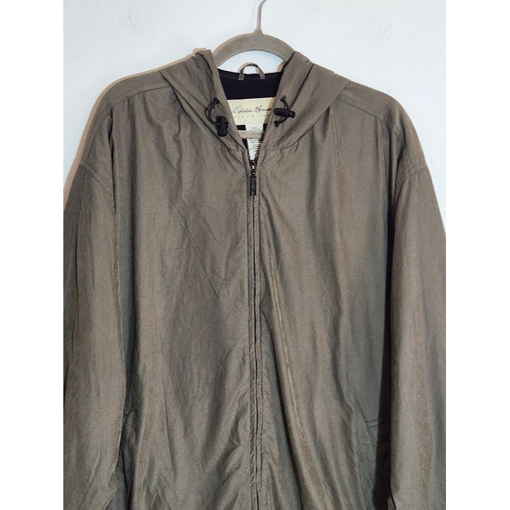 Eddie Bauer Fleece Lined Hooded Jacket Size XL