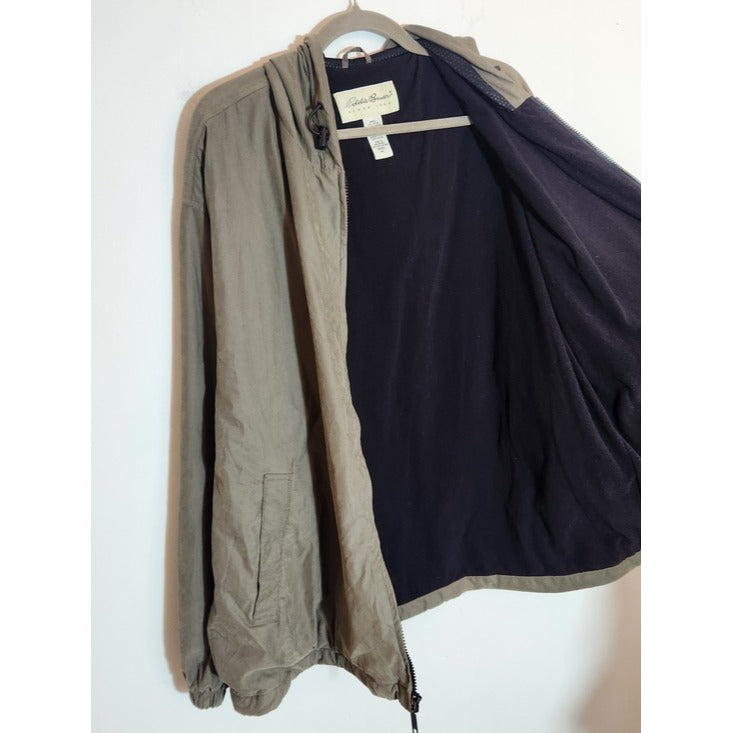 Eddie Bauer Fleece Lined Hooded Jacket Size XL