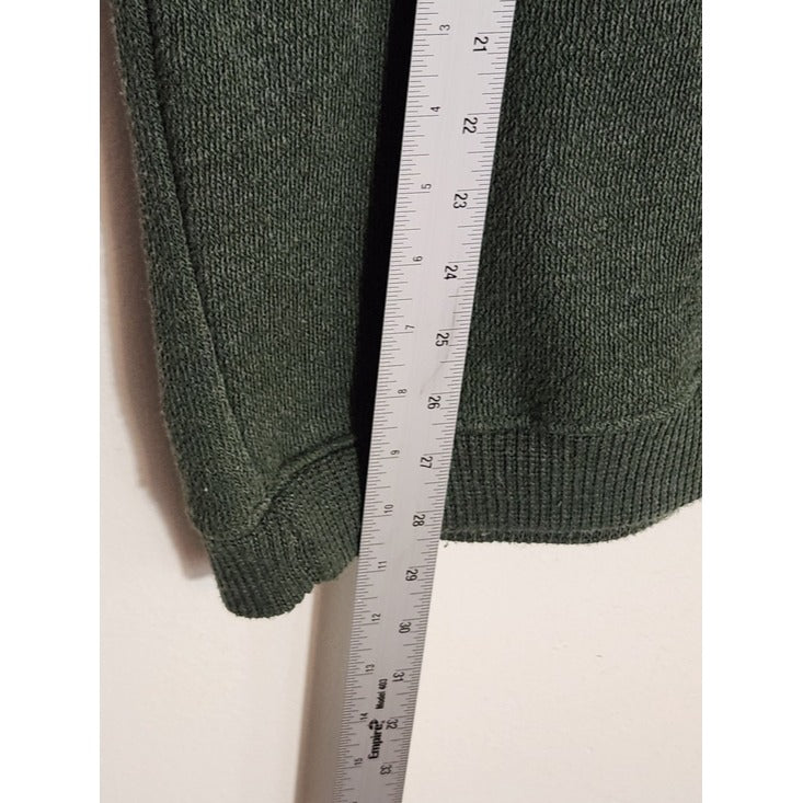 Pacific and Co. Green Textured Knit Crew Neck Sweatshirt Pullover Size Large