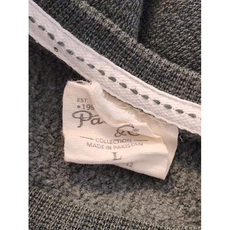 Pacific and Co. Green Textured Knit Crew Neck Sweatshirt Pullover Size Large
