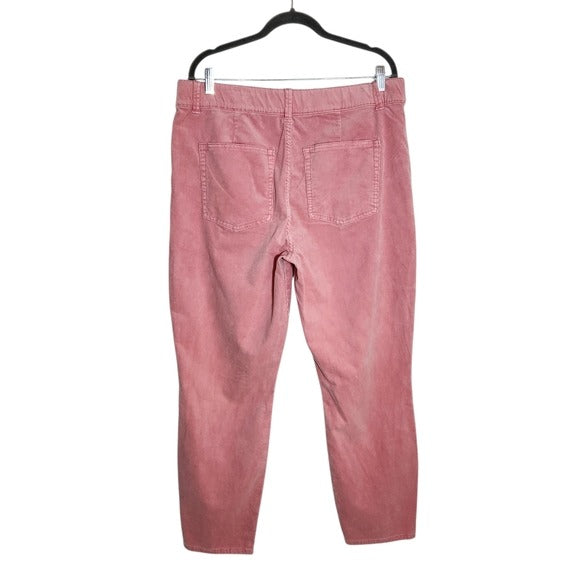 Juicy Couture Pink Corduroy Skinny Pants Size 18 NWT