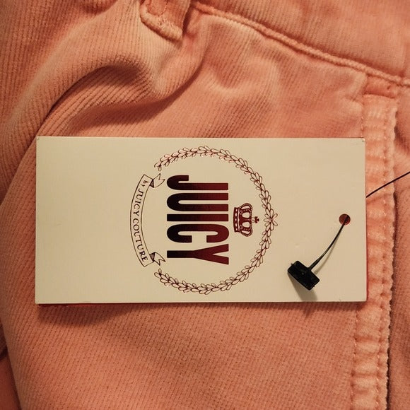 Juicy Couture Pink Corduroy Skinny Pants Size 18 NWT
