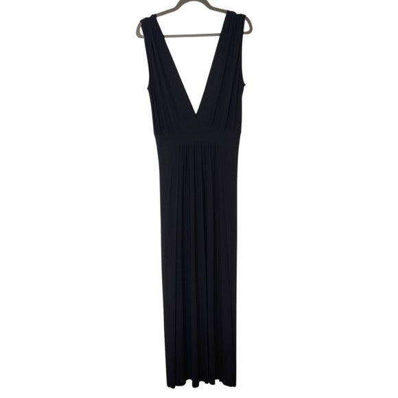 Fashion Nova Dramatic Black Sleeveless Maxi Top Size XL