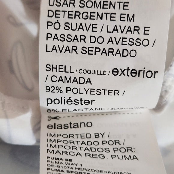 Puma Volition America White Golf Polo with Navy Print Size Large