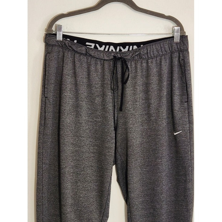 Nike Women's Gray Cropped Dri-Fit Jogger Pants Size XL