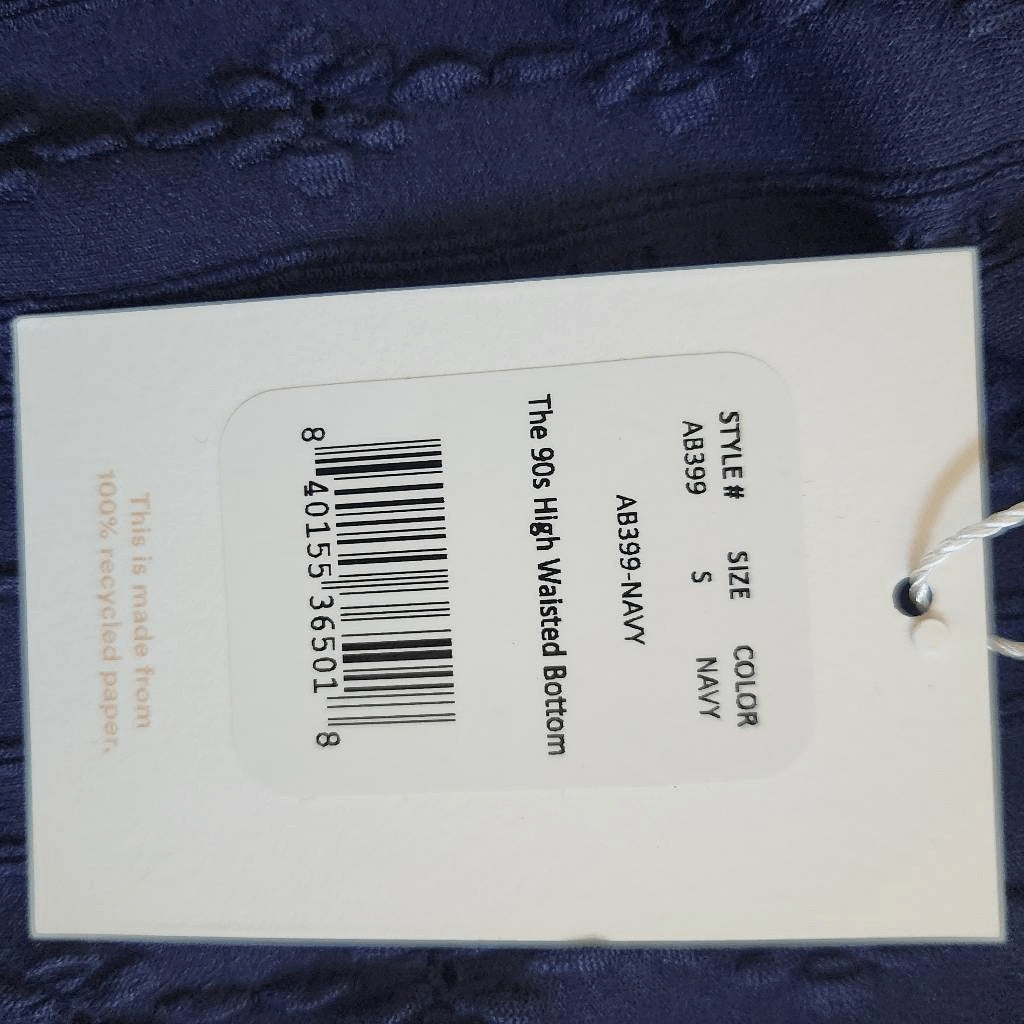 Andie Navy Swim Bottom NWT Size Small Navy Andie Swim Bikini Bottom